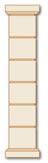 Columna cantos vivos 30. - 
6 ud. bloque cantos vivos 30
2 ud. capitel plano bisel 41