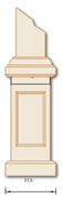 Pilastra en forro - 
para columnas redondas